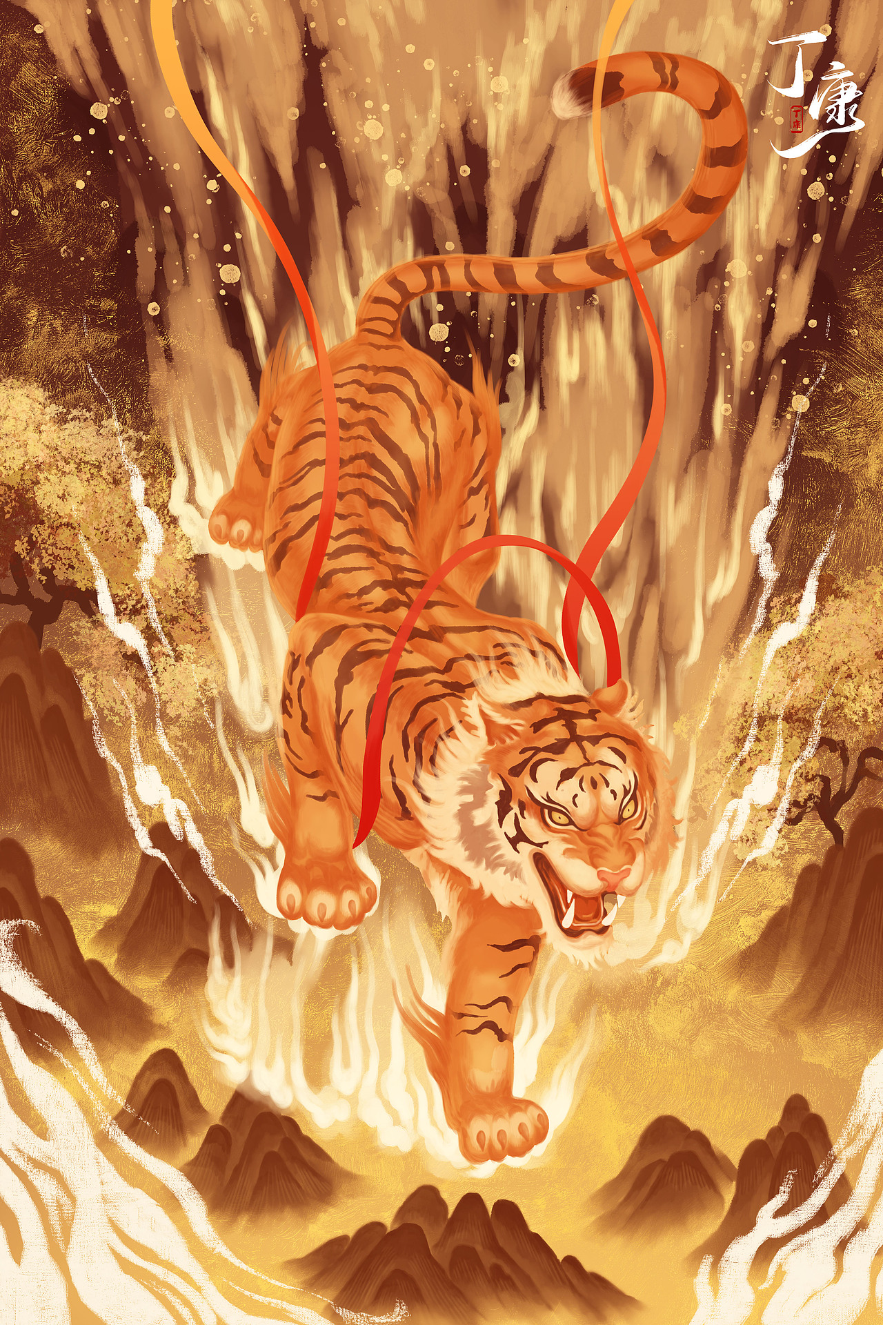 国风十二生肖系列插画