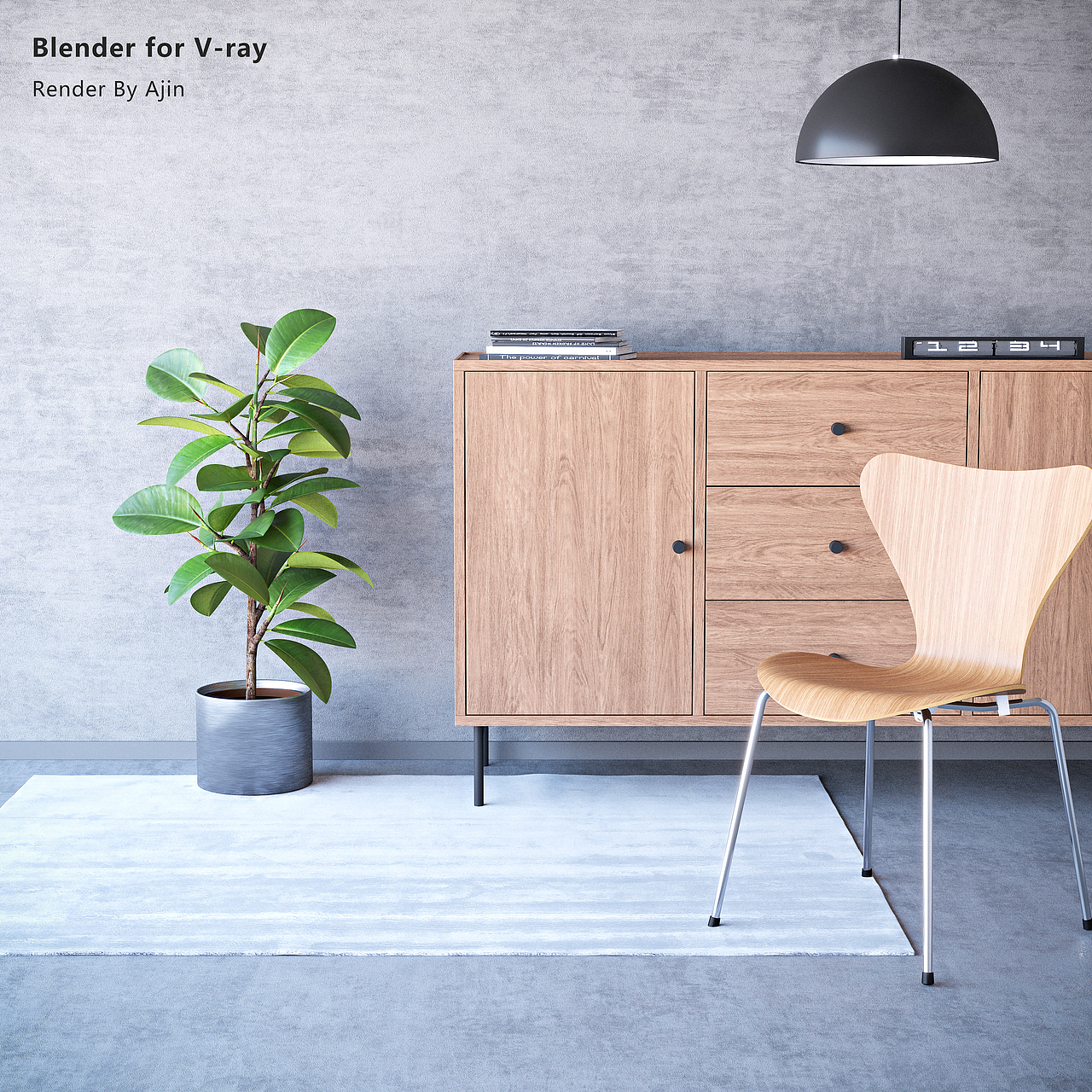 Blender-V-ray室内渲染