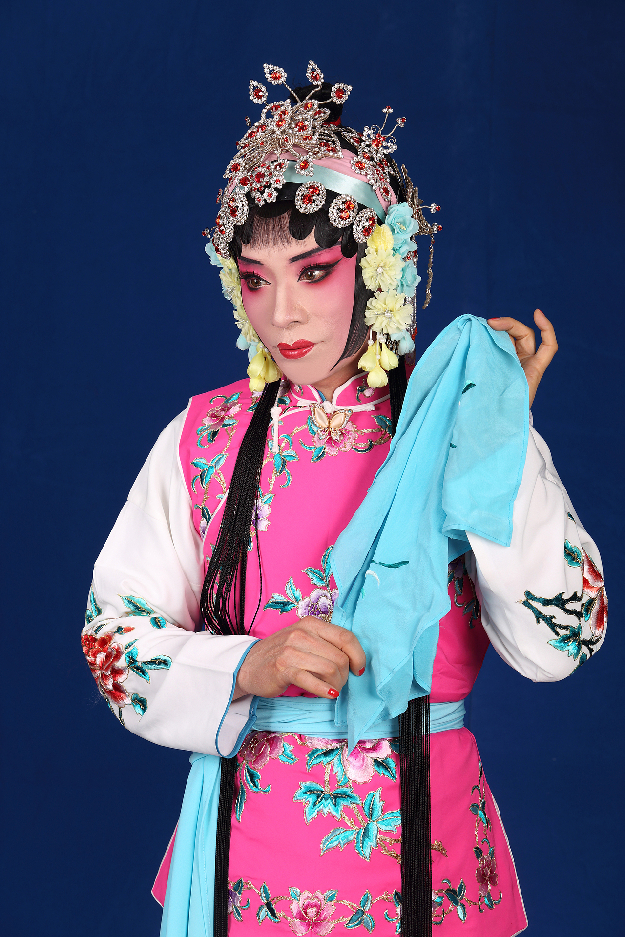 京剧卖水梅英花旦丫鬟我的京剧照戏曲人物 化妆