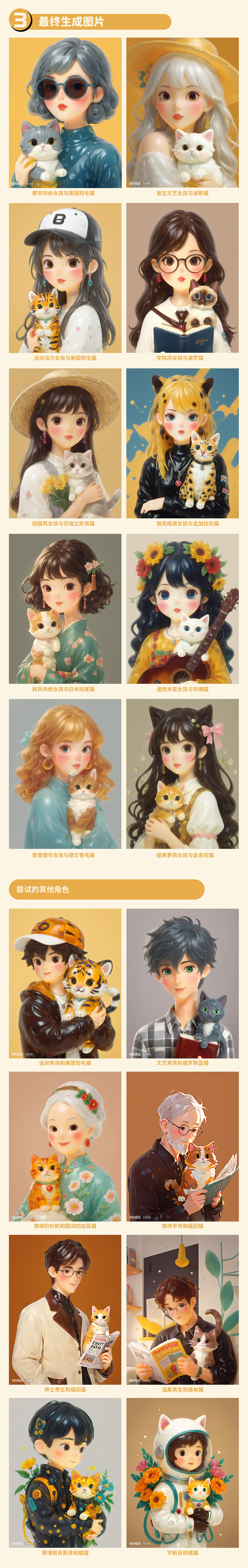 WHEE|女孩与猫主题照相馆设计（图ZMzgyODc0NjM2） - AI作品 - 站酷设计师张金金JIN原创素材 - 站酷ZCOOL