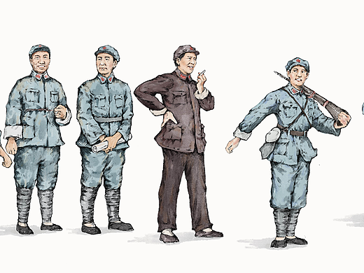 革命红军的一些造型素材