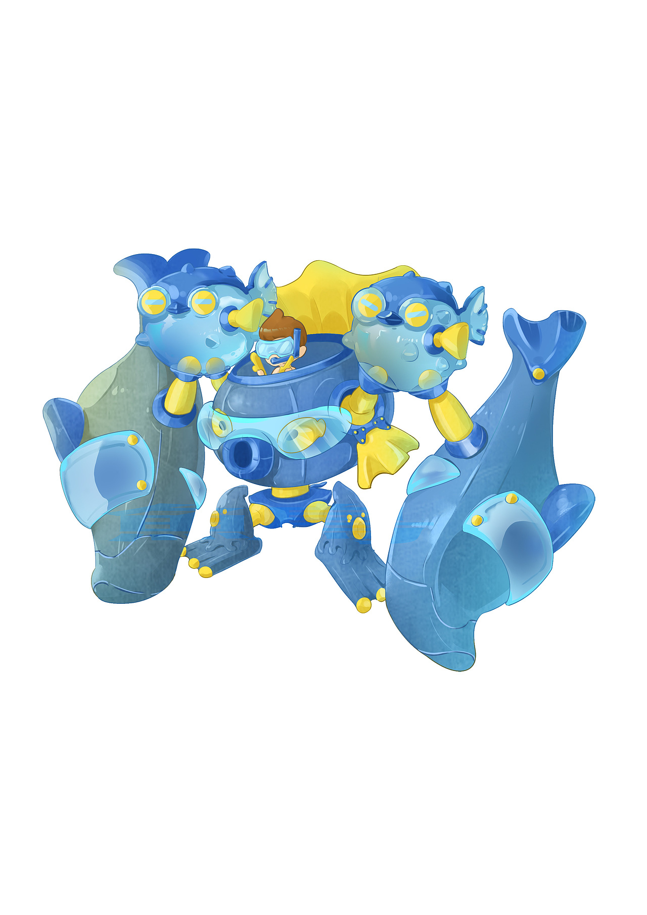 王者荣耀 | 刘禅源梦皮肤设计 | 鱼嬉同游