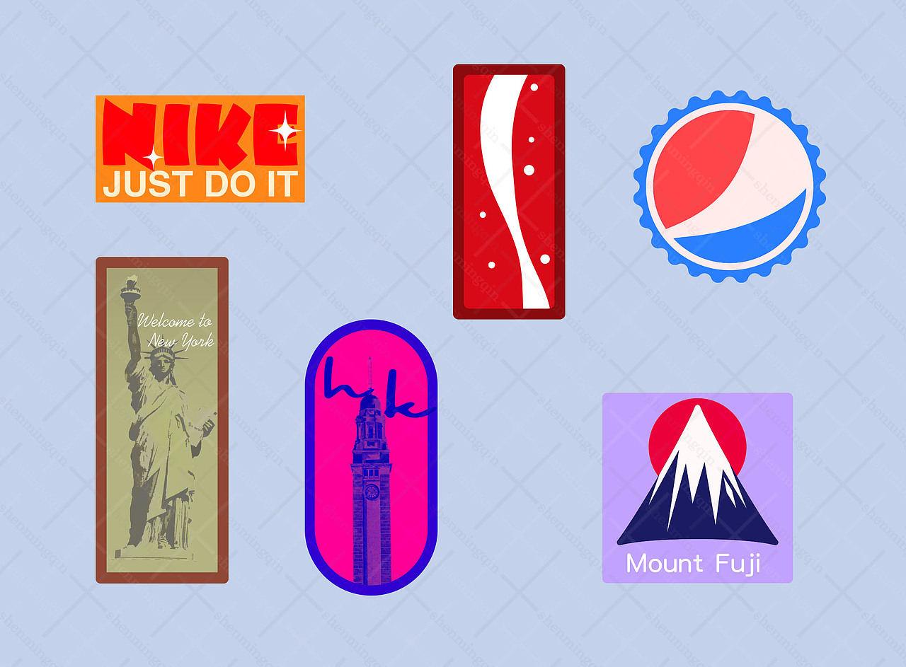贴纸设计练习|好看的标