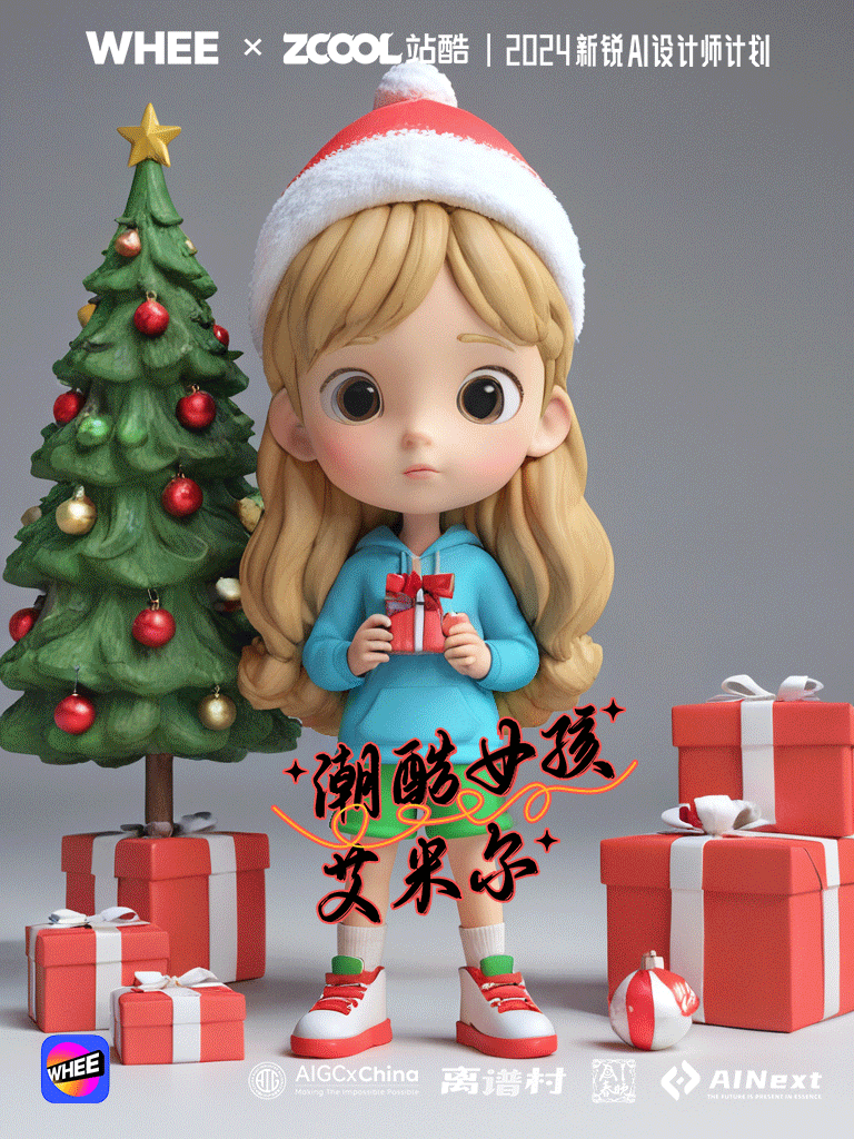 潮酷女孩艾米尔IP形象通过WHEE实现变装创作,轻松拿捏各种风格(图ZMzgyODg1NTY0) - AI作品 - 站酷设计师小猪品牌设计原创素材 - 站酷ZCOOL