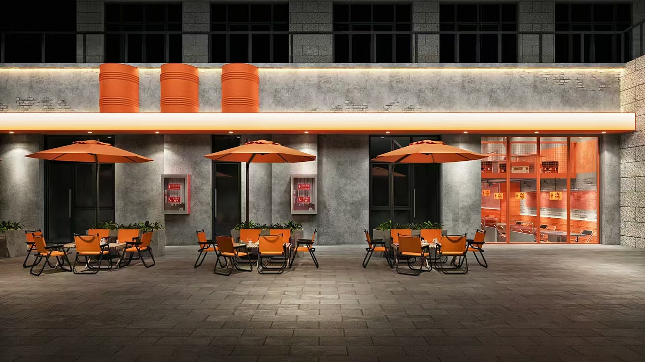 工业LOFT火锅店工厂（图ZMzgyODkwNTAw） - 酒店餐饮设计 - 站酷设计师夏天小可爱效果图原创素材 - 站酷ZCOOL