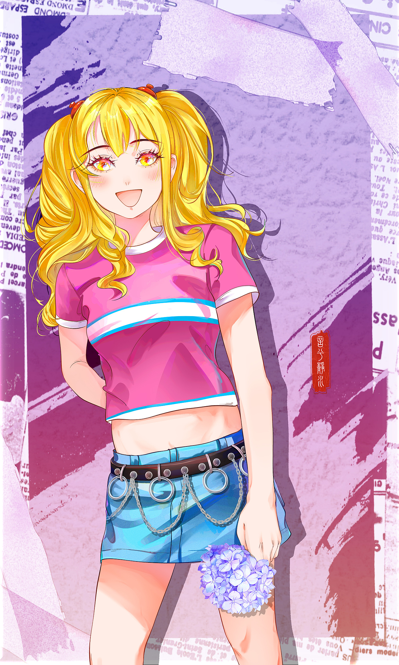 二次元美少女海报~~~💜O(∩_∩)O