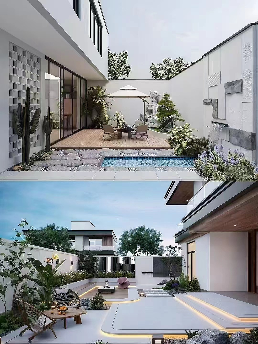 新中式庭院，美到骨子里！这才是属于中国人的院子！（图ZMzgyODkxMzM2） - 景观设计 - 站酷设计师楚湘爱设计原创素材 - 站酷ZCOOL