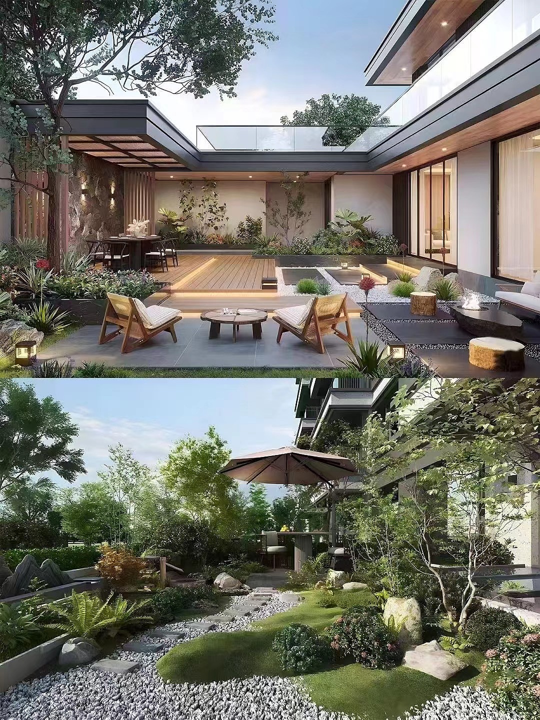 新中式庭院，美到骨子里！这才是属于中国人的院子！（图ZMzgyODkxMzQ0） - 景观设计 - 站酷设计师楚湘爱设计原创素材 - 站酷ZCOOL