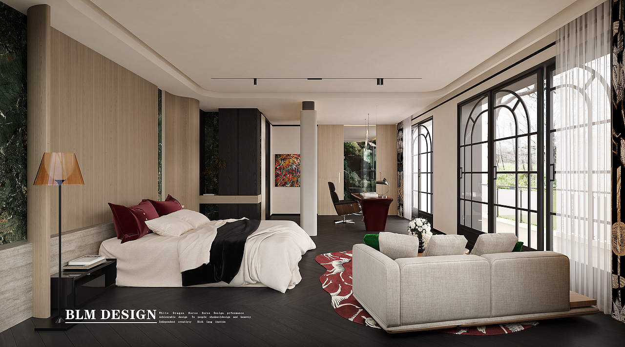 包豪斯风-白龙马效果图