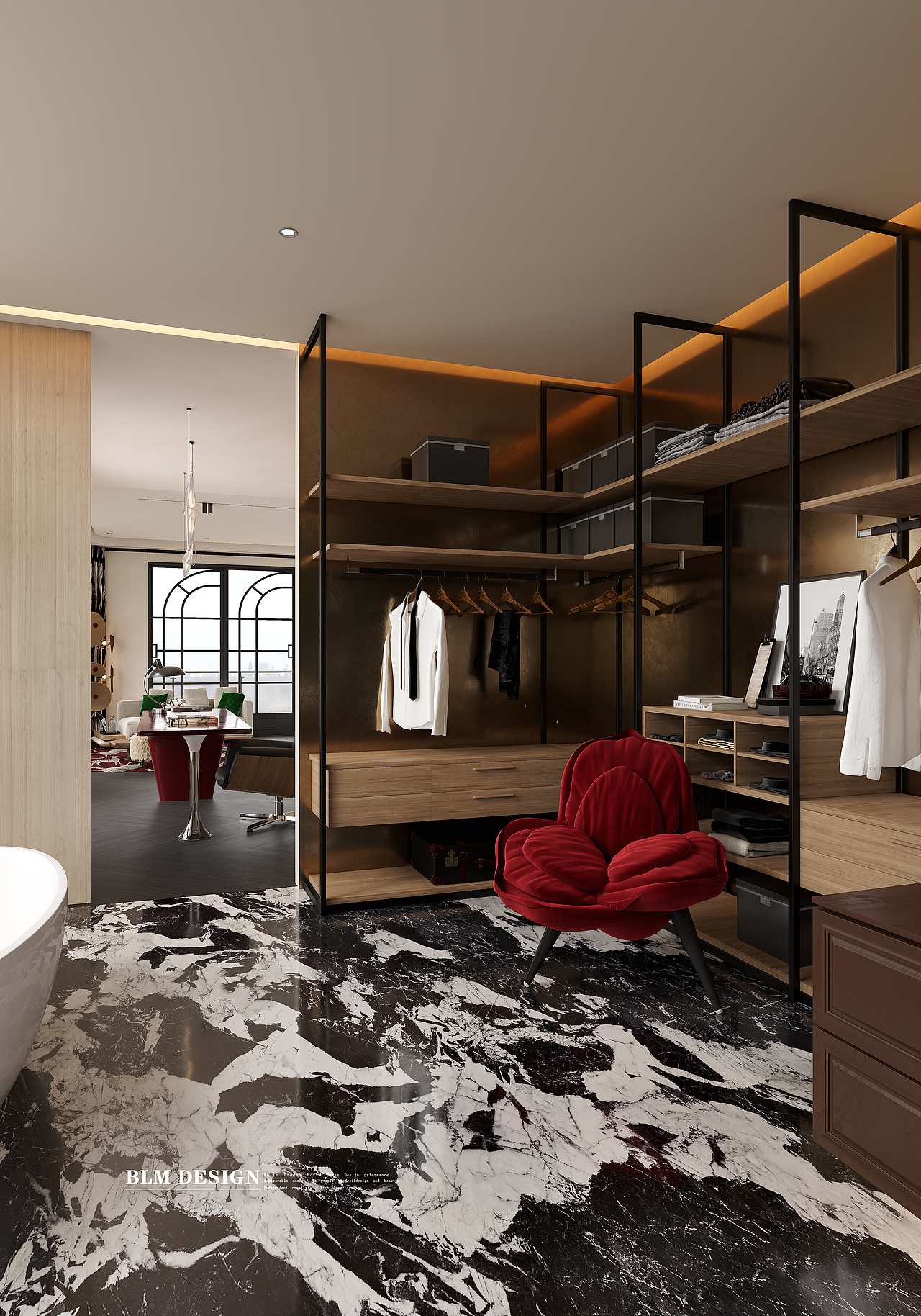 包豪斯风-白龙马效果图