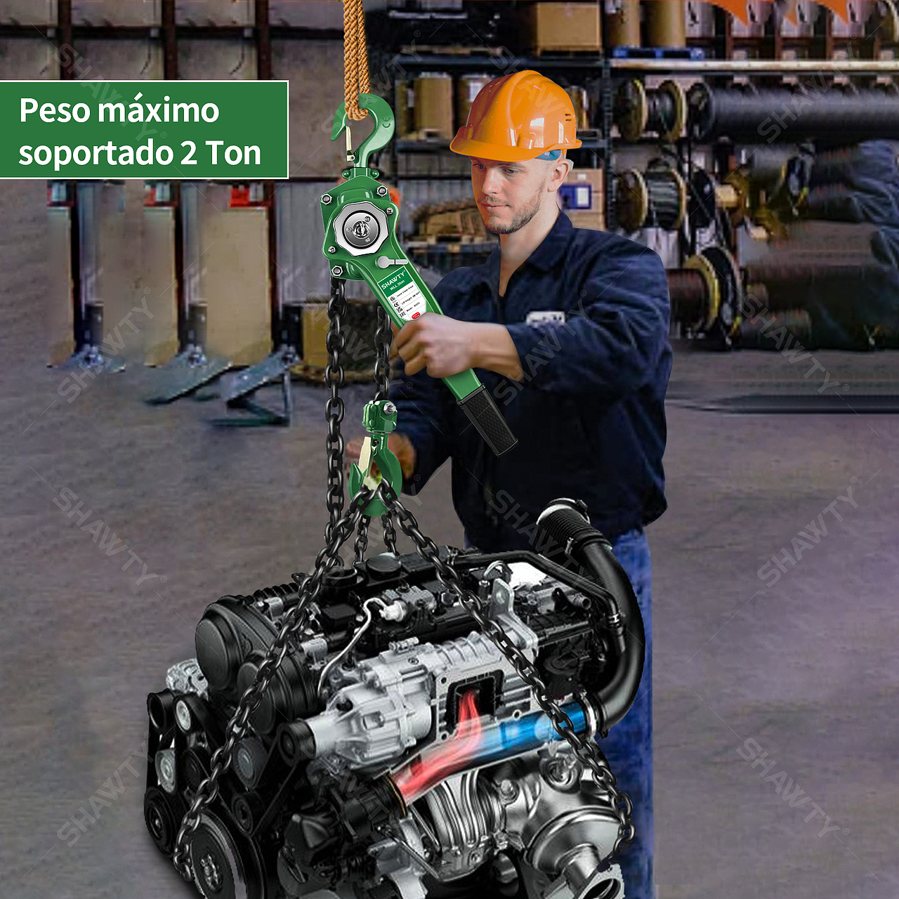 主附图：手动起重器