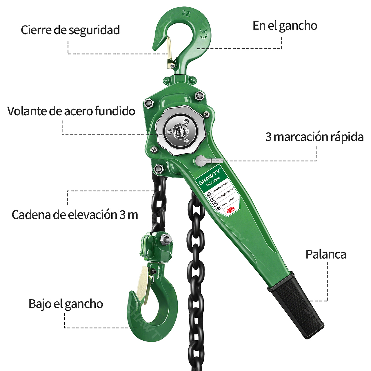 主附图：手动起重器