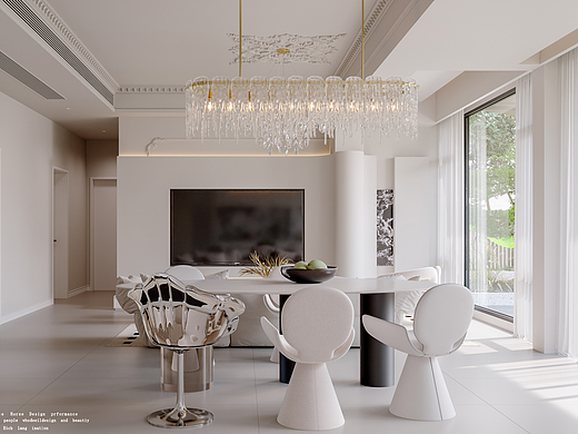 法式奶油家装效果图案例