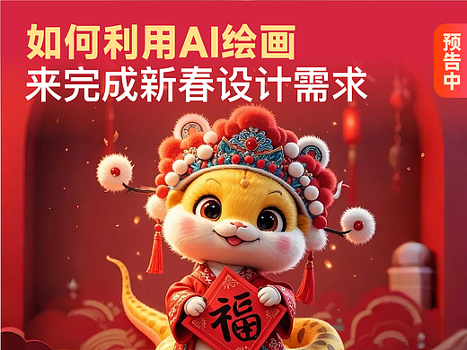 如何利用AI绘画来完成新春设计需求