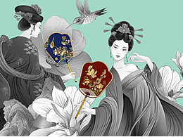 唐代美女产品宣传图