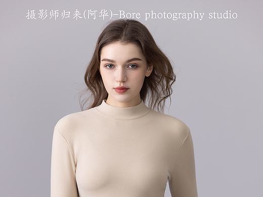 女外模打底衫拍摄保暖内衣电商摄影模特拍摄LOOKBOOK