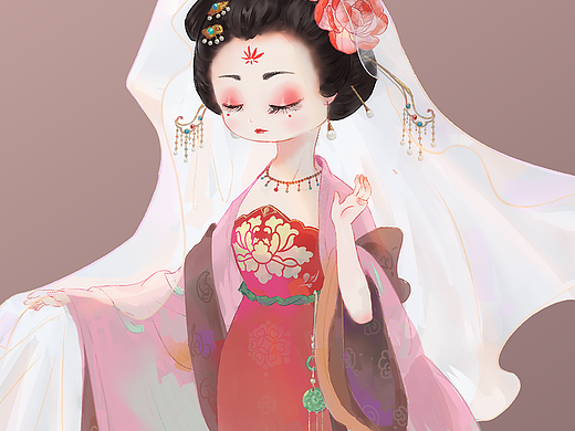 古风少女立绘