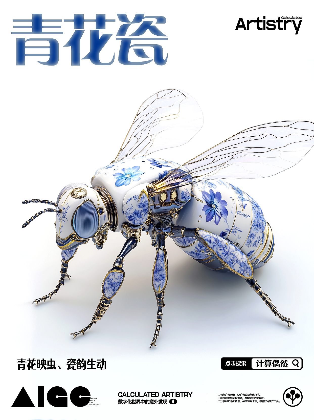 SD| 青花瓷美学，动物艺术品等于绝美意境！ 