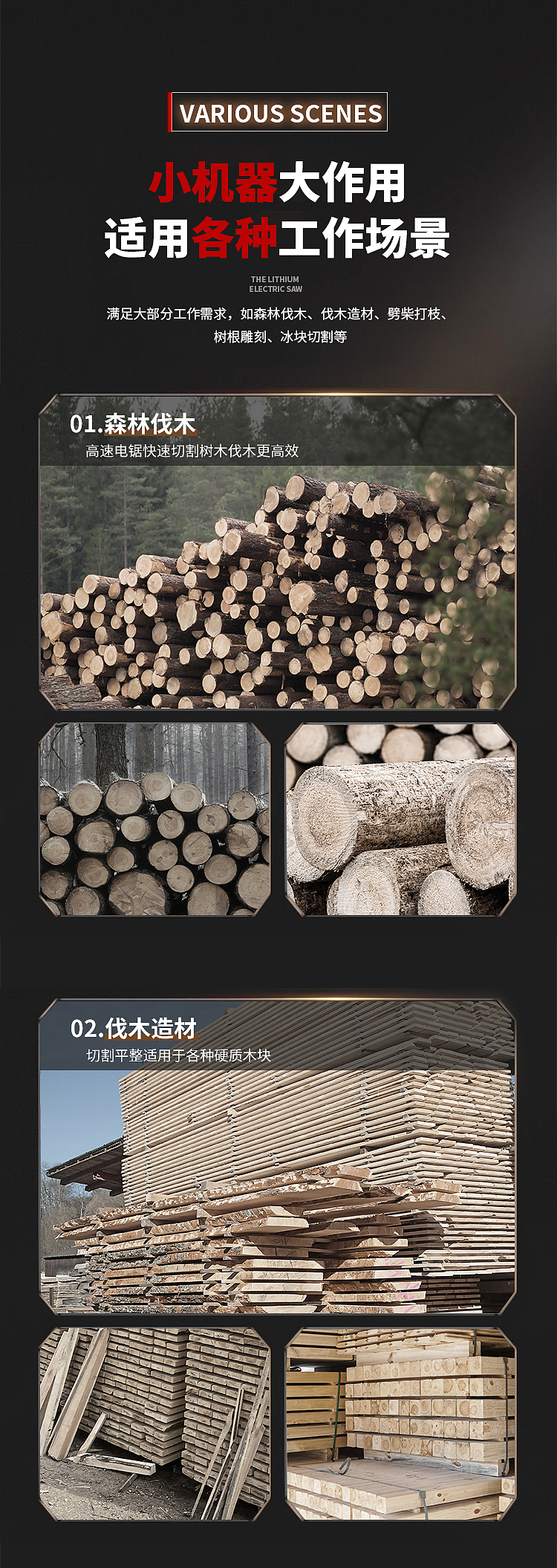 威林虎高功率锂电电锯宝贝详情