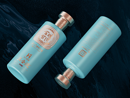TINGFU.DESIGN 共合液酒包装渲染