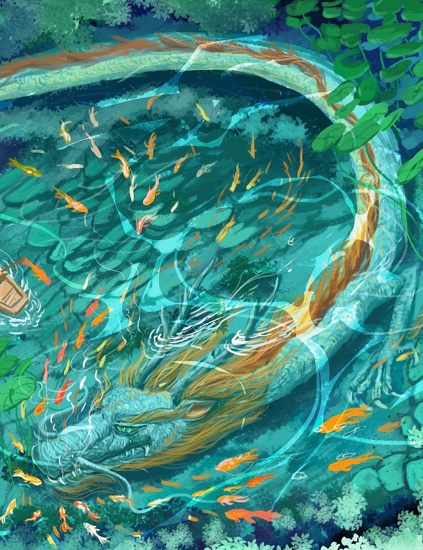 夏日游鱼三（24版）（图ZMzgyOTMxODc2） - 创作习作 - 站酷设计师黎慕H原创素材 - 站酷ZCOOL