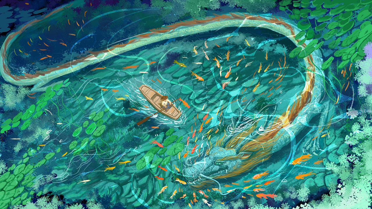 夏日游鱼三（24版）（图ZMzgyOTMxODY4） - 创作习作 - 站酷设计师黎慕H原创素材 - 站酷ZCOOL