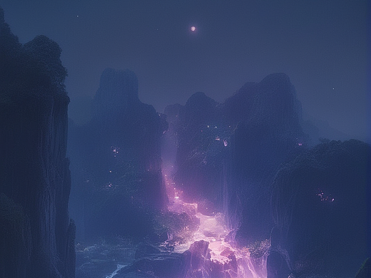 梦幻峡谷之夜