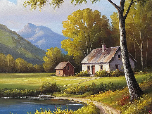 山底下，乡间小道