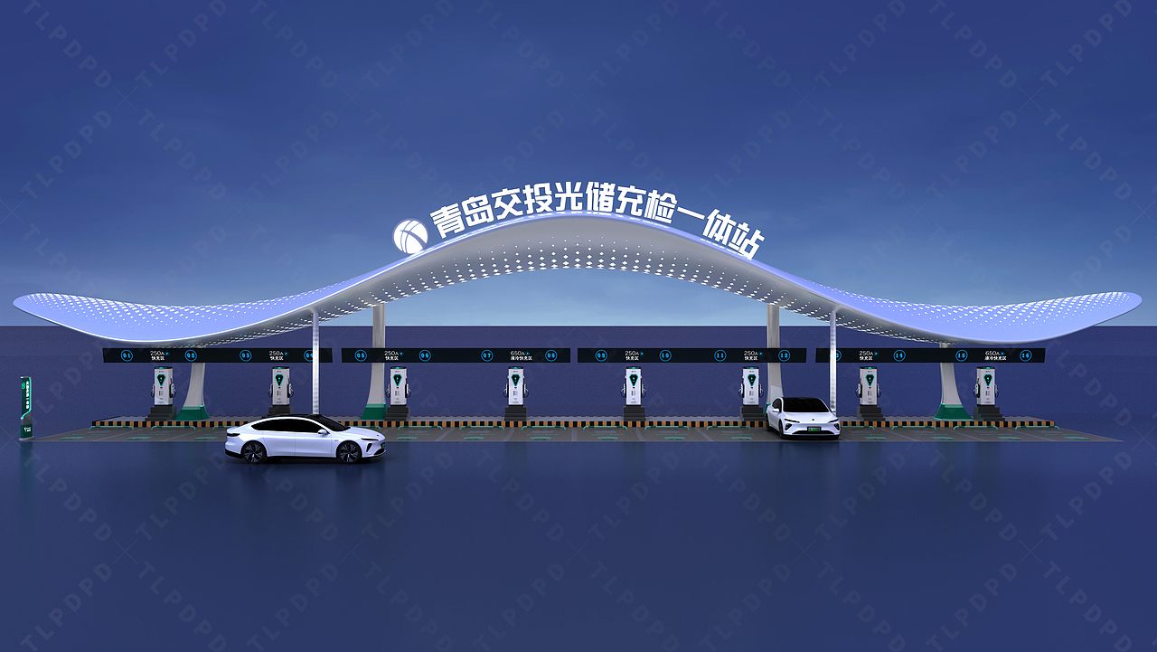 新能源充电站,新能源车充电站设计,新能源加油站设计（图ZMzgyOTQ3MTAw） - 建筑/空间 - 站酷设计师美陈设计师原创素材 - 站酷ZCOOL