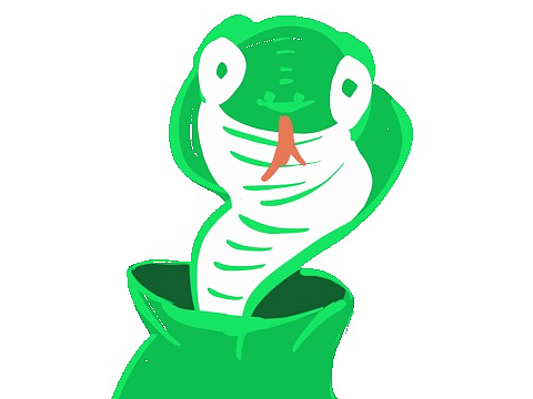 卡通动漫表情小青蛇snake