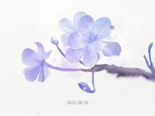 水彩练习07 花花