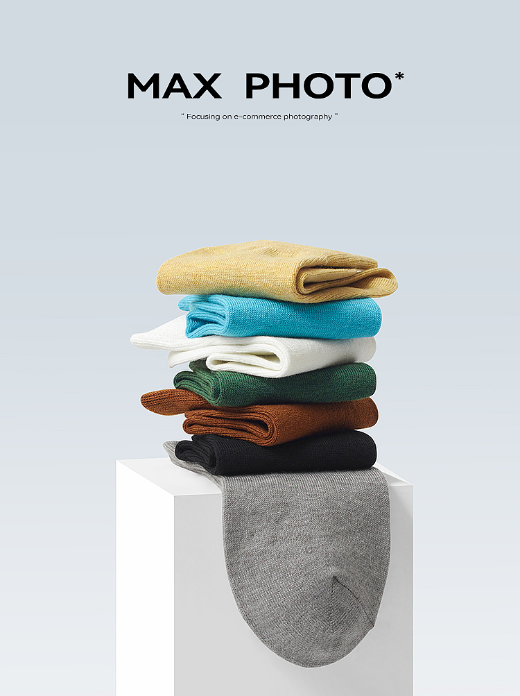 棉袜 & 详情静物拍摄 男袜女袜棉袜 电商摄影N24