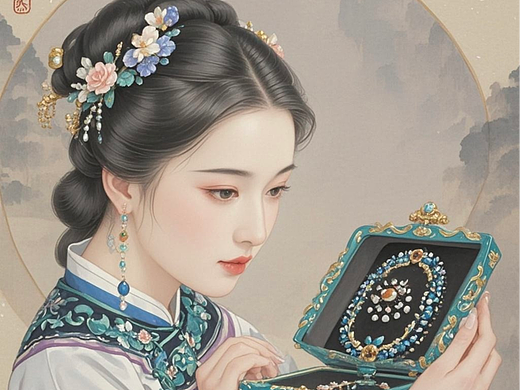 青丝挽梦（个人主页-ZNzEwOTQzMzY=） - AI作品 - 站酷设计师Grigio原创素材 - 站酷ZCOOL
