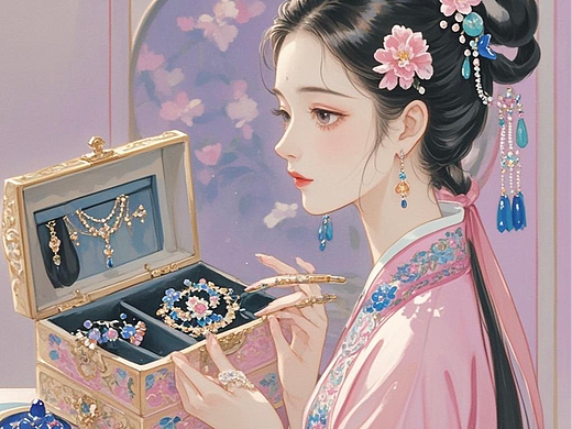 玉簪挽发（个人主页-ZNzEwOTQ0NzY=） - AI作品 - 站酷设计师Grigio原创素材 - 站酷ZCOOL