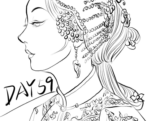 練習(xí)-古風(fēng)人物線稿（個(gè)人主頁-ZNzEwOTQ1NjA=） - 創(chuàng)作習(xí)作 - 站酷設(shè)計(jì)師namucuodeyu原創(chuàng)素材 - 站酷ZCOOL