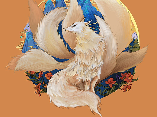 九尾狐（个人主页-ZNzEwOTUzNTY=） - 商业插画 - 站酷设计师Aaron092原创素材 - 站酷ZCOOL