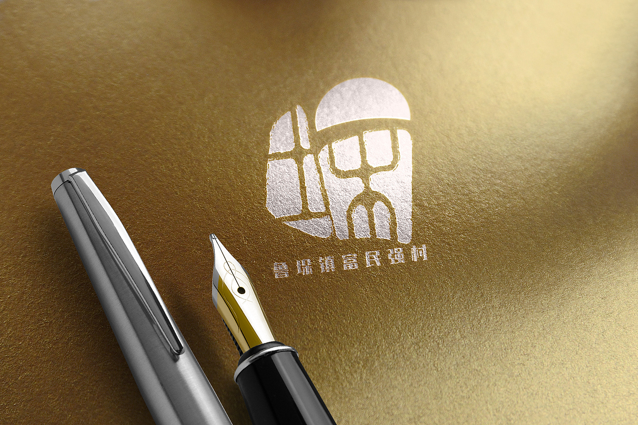 鲁垛镇富民强村标识