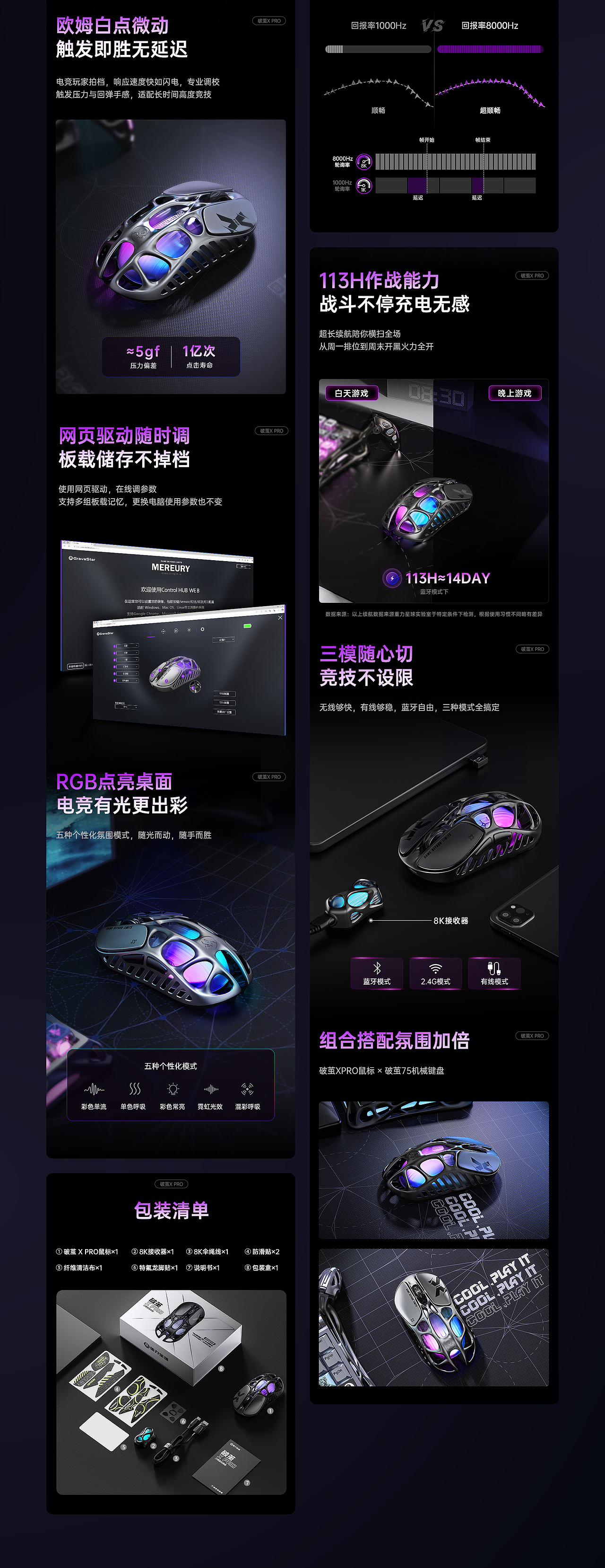 重力星球-破茧鼠标X系列详情（图ZMzgyOTY3OTA4） - 电商 - 站酷设计师茶二先生原创素材 - 站酷ZCOOL