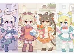 [像素画]小女仆