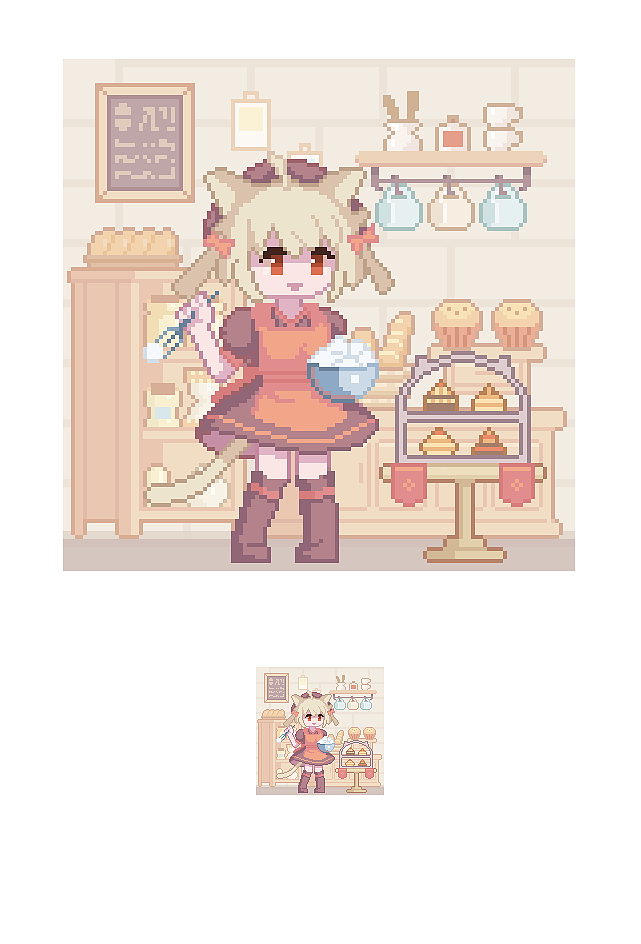 [像素画]小女仆