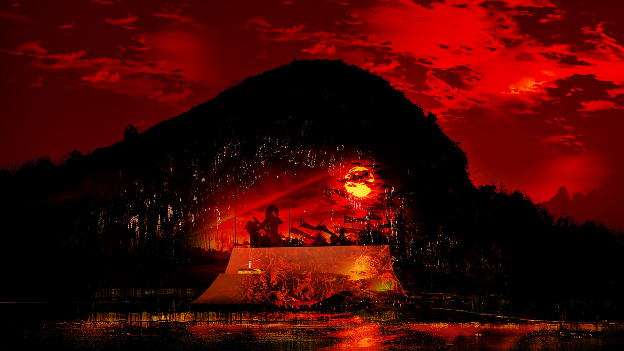 国内首个水上苗乡数字幻游《巫水河边月正圆》