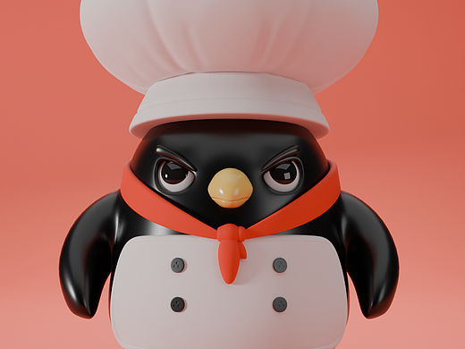 blender 3D 企鹅