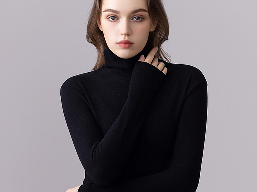 女外模打底衫拍摄电商产品拍摄LOOKBOOK极简风简约风