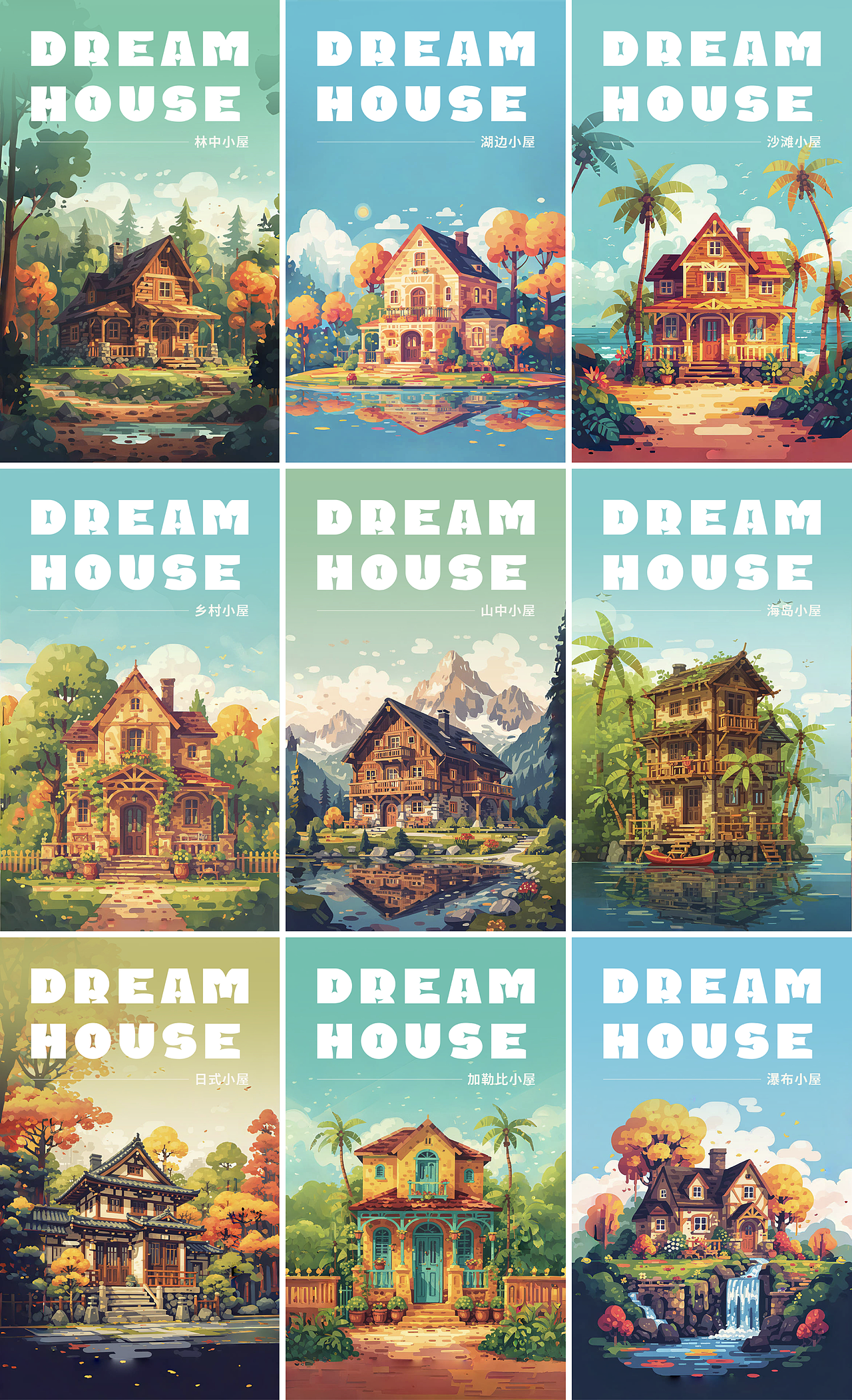 善用AIGC｜梦中小屋（图ZMzgzMDAxOTcy） - AI作品 - 站酷设计师张小哈的AI绘画原创素材 - 站酷ZCOOL