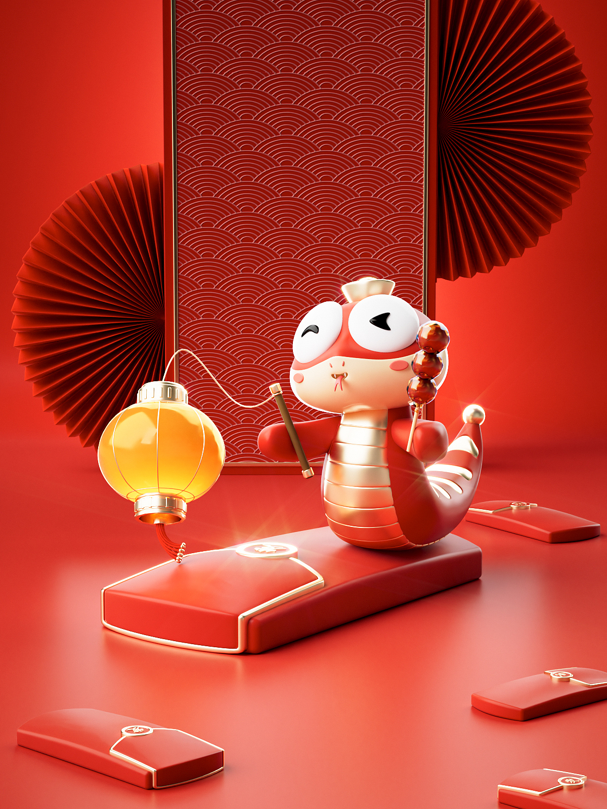 蛇年原创IP-小蛇宝Snakelet(可授权)新年文创&美陈(图ZMzgzMDA1NTQ0) - IP形象 - 站酷设计师小小色设计工作室原创素材 - 站酷ZCOOL