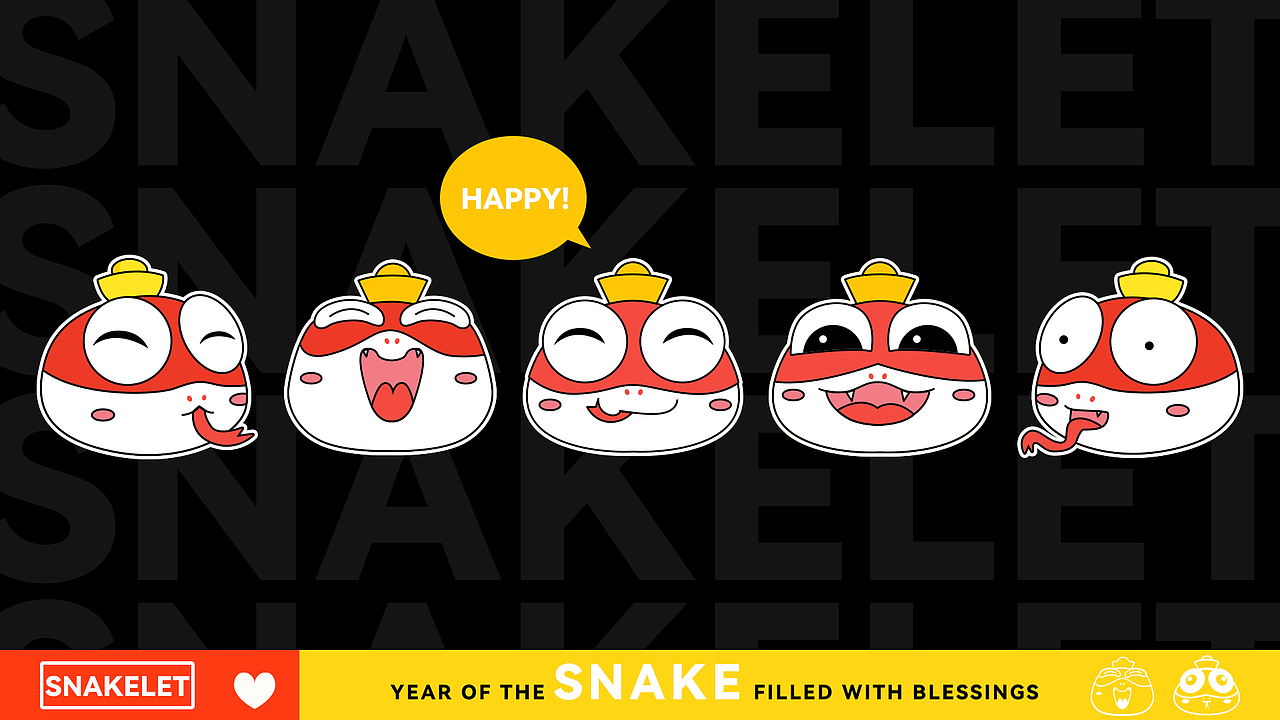 蛇年原创IP-小蛇宝Snakelet(可授权)新年文创&美陈(图ZMzgzMDA1NTgw) - IP形象 - 站酷设计师小小色设计工作室原创素材 - 站酷ZCOOL