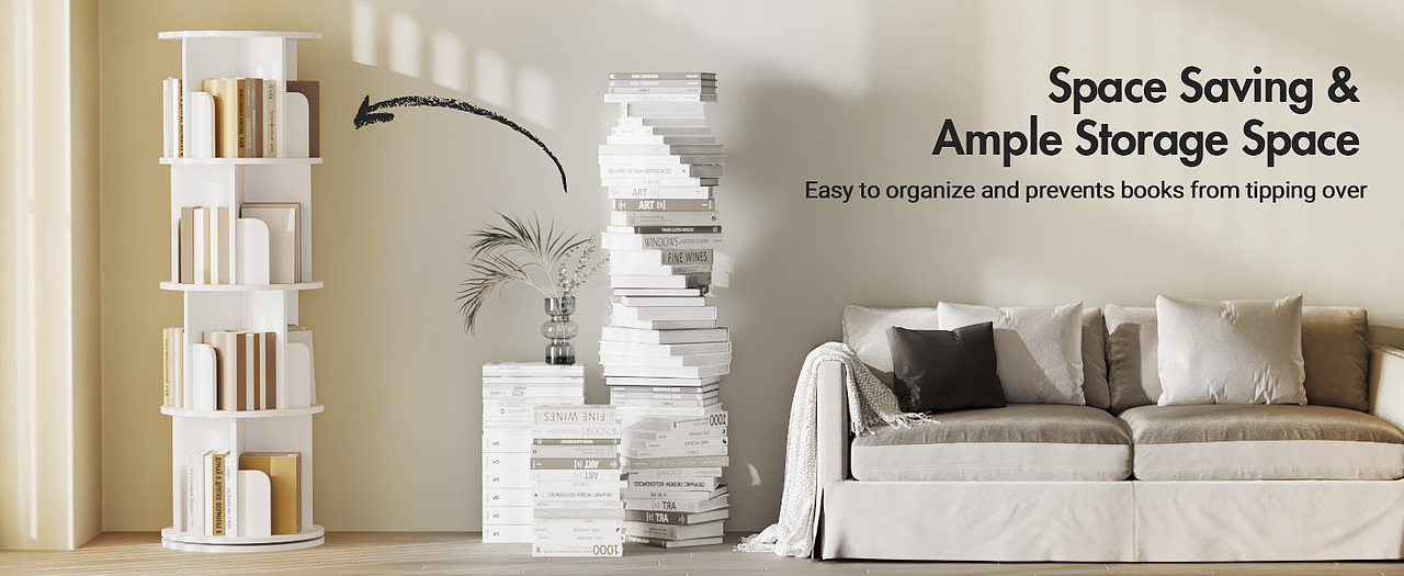 电商图片——可旋转书架