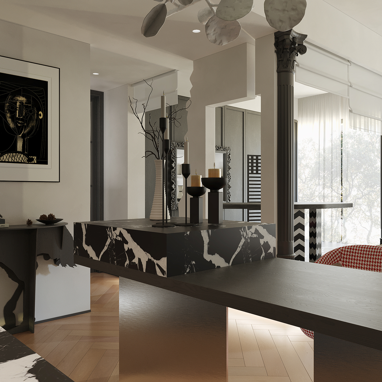 法式公寓（图ZMzgzMDMyNTk2） - 家装设计 - 站酷设计师南方视觉原创素材 - 站酷ZCOOL