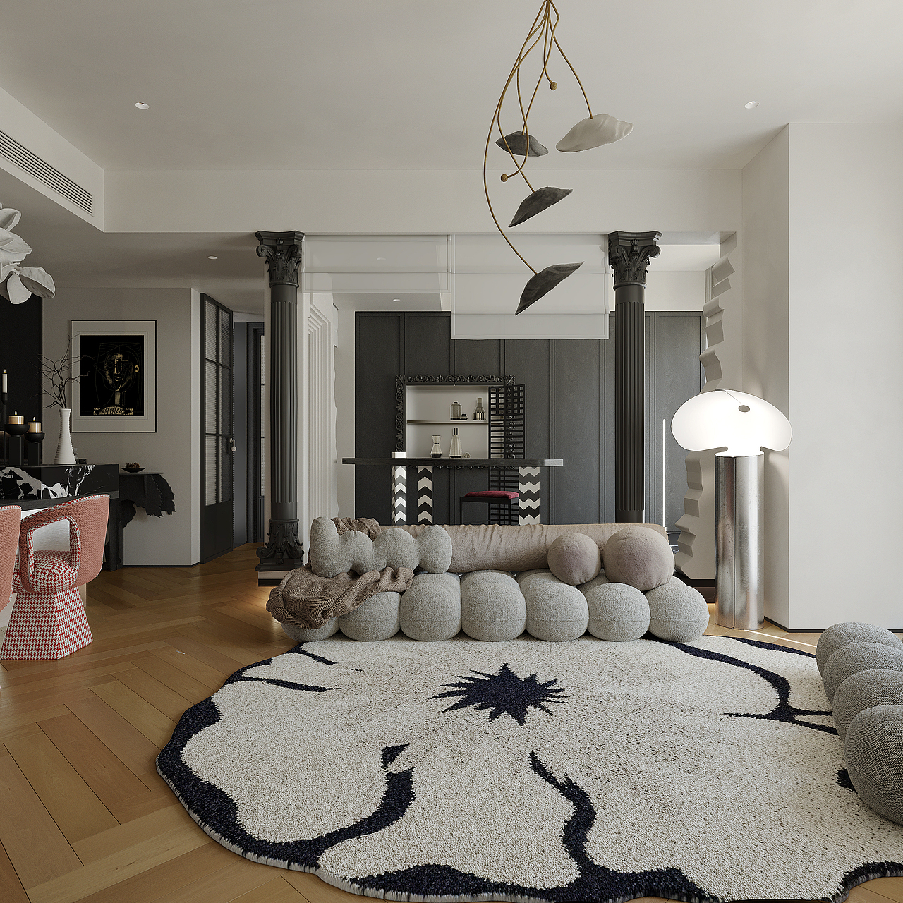 法式公寓（图ZMzgzMDMyNTY0） - 家装设计 - 站酷设计师南方视觉原创素材 - 站酷ZCOOL