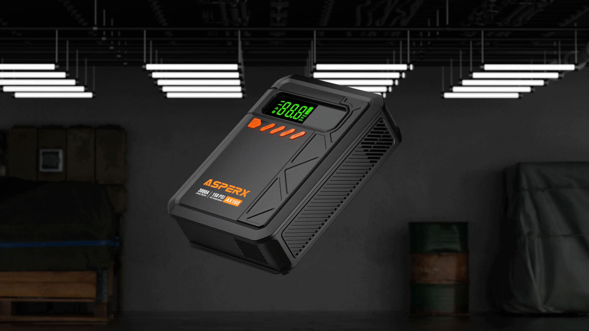 ASPERX 品牌 打气泵电源产品视频渲染